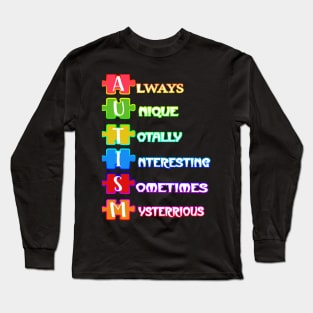 Autism Awareness T-ShirtAutism Awareness Puzzle Piece T Long Sleeve T-Shirt